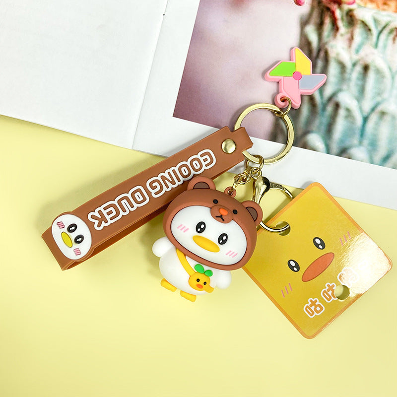 Wholesale Cartoon Cute Duck PVC Keychains ACC-KC-Chaow006