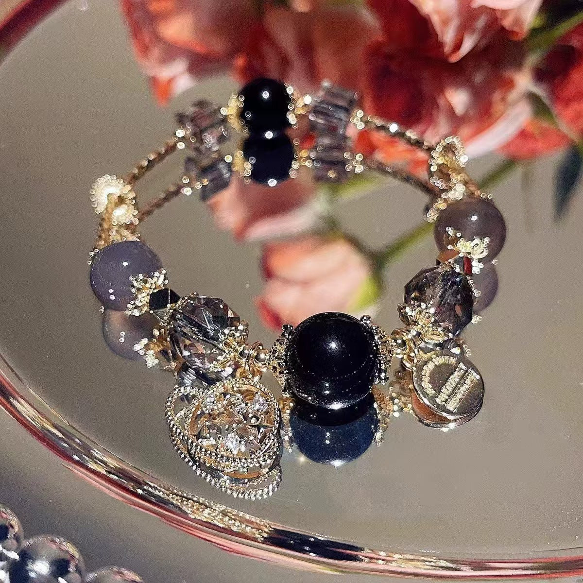 Wholesale Whale Fall Starry Sky Natural Stone Crystal Bracelet ACC-BT-Zhuox002