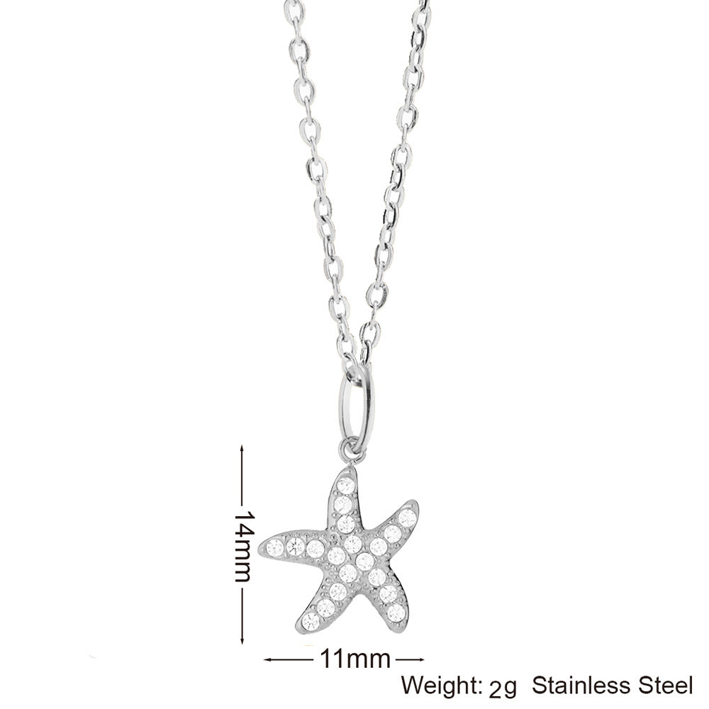 Wholesale Stylish 18K Gold Plated Sea Turtle Pendant Necklace Stainless Steel Chain Fashion Jewelry Gift For Resale