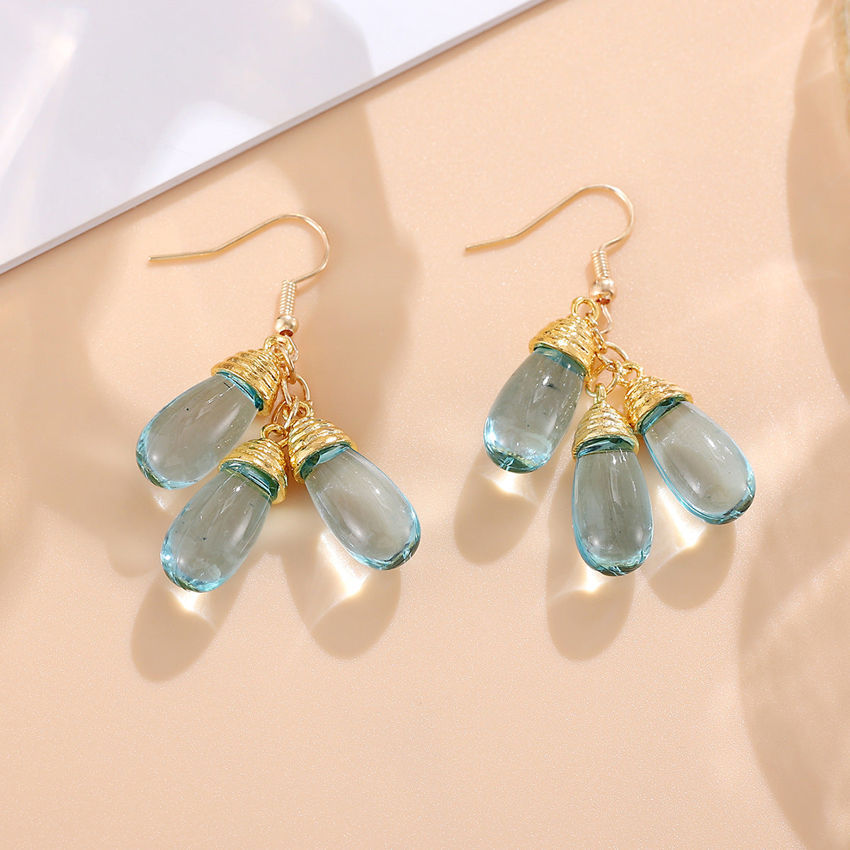 Wholesale  Bohemian Water Drop Water Bottle Pendant Earrings