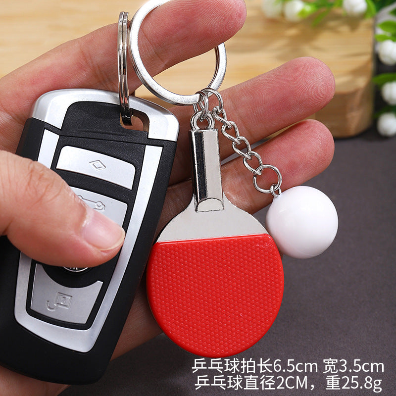 Wholesale Mini minimalist design sense  table tennis keychains
