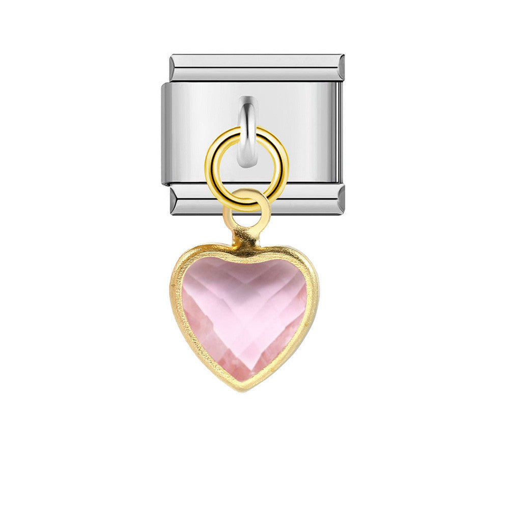 Wholesale Italian Charm Bracelet 9mm DIY Splicing Single Hook Love Stainless Steel Composable Bracelet