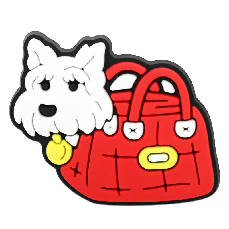 Wholesale Random 100pcs British style clogs    PVC Soft Rubber Shoe Buckle Decoration