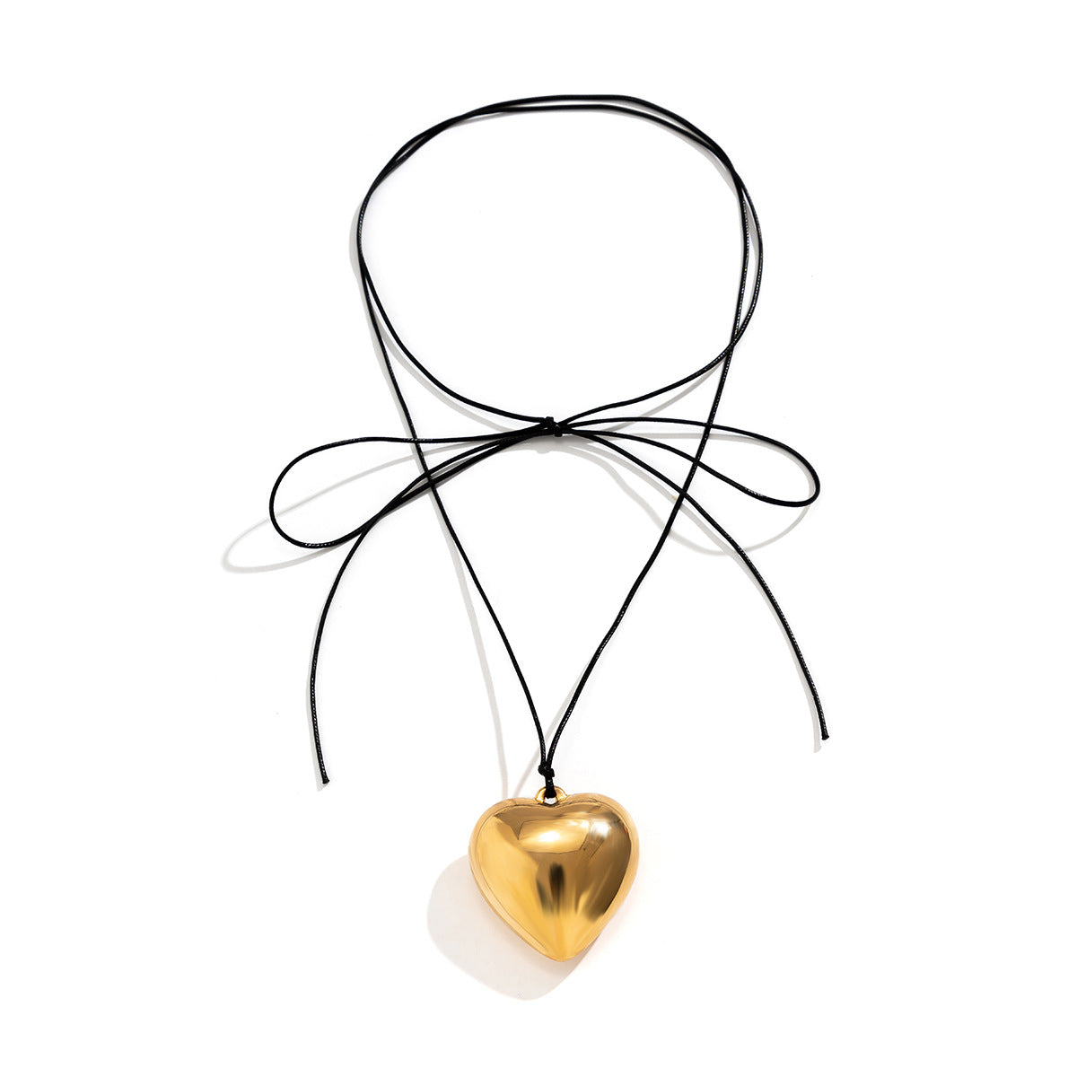Wholesale wax wire necklace simple love pendant alloy necklace ACC-NE-Xuer002