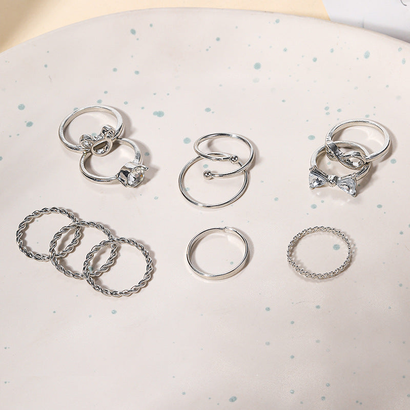 Wholesale  High-grade Diamond Cartoon Ring Set