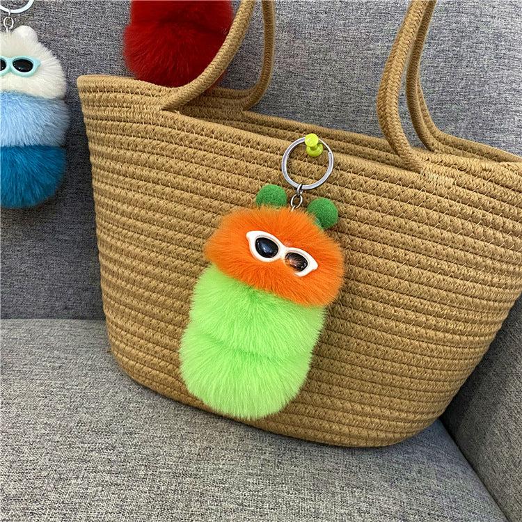 Wholesale Cartoon Cute Caterpillar Plush Keychain ACC-KC-KaiYue008