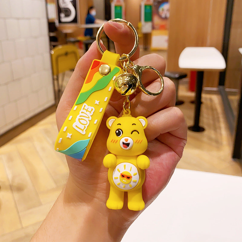 Wholesale Cartoon PVC Soft Love Bear Keychain Cute Keychain ACC-KC-ErLu014