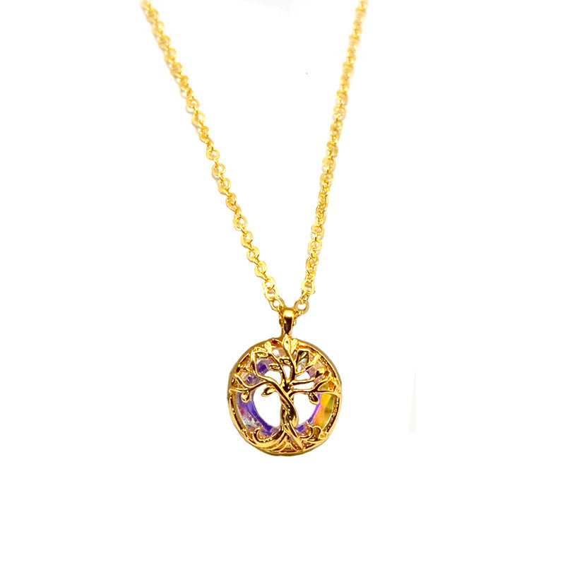 Wholesale Tree of Life Crystal Pendant Necklace