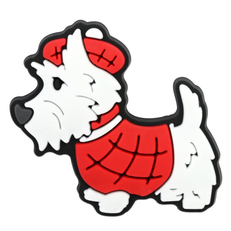 Wholesale Random 100pcs British style clogs    PVC Soft Rubber Shoe Buckle Decoration