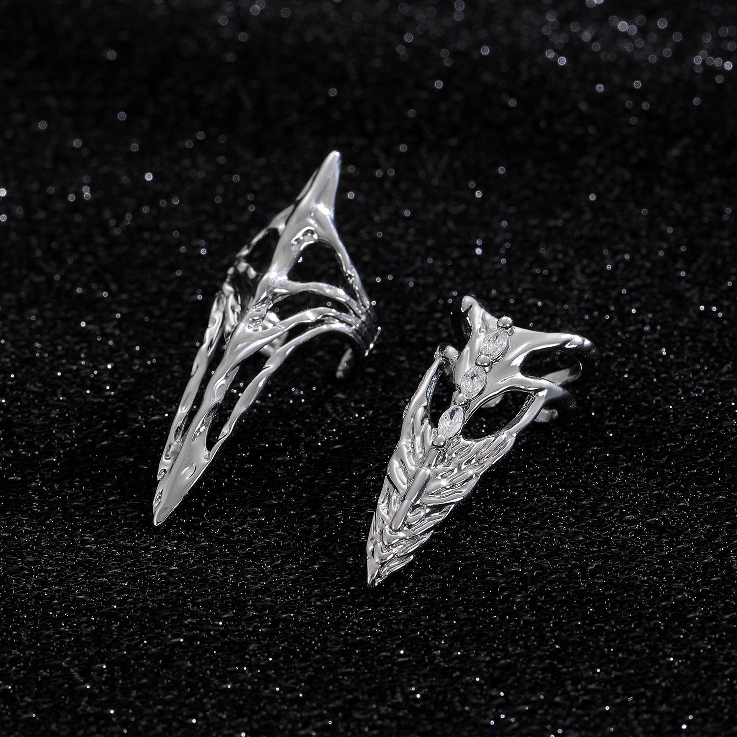 Wholesale Minimalist Nail Set Skeleton Ring