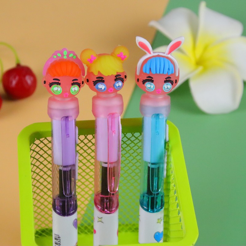 Wholesale  cute cartoon student stationery blue oily signature pen