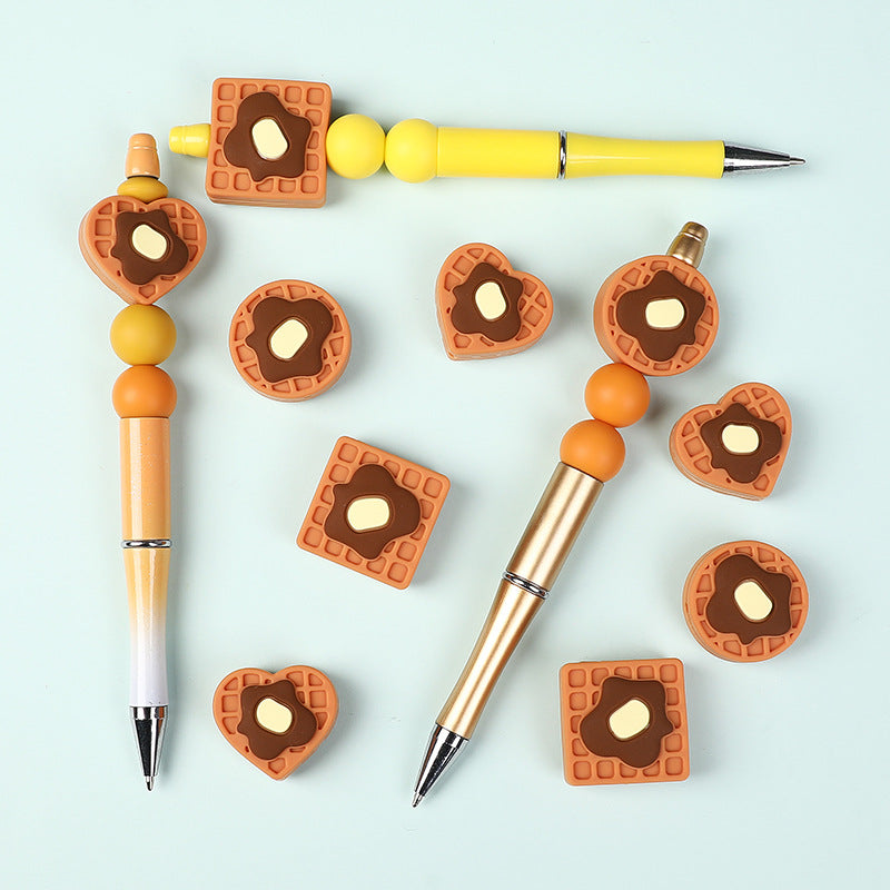 Wholesale 20pcs Cookies Focal Beads DIY Bead Accessories