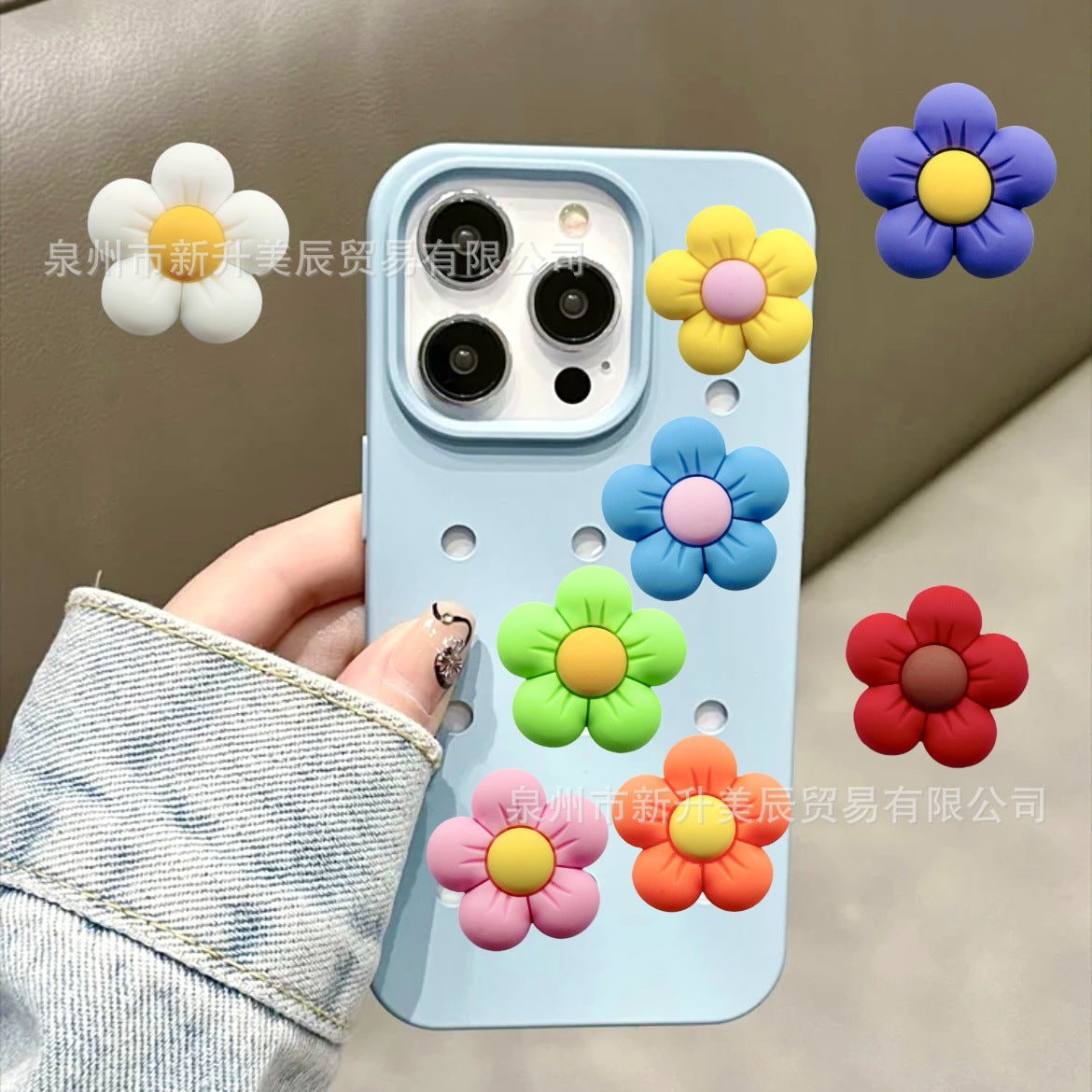 Wholesale Random 100pcs flowers Shoes Charms