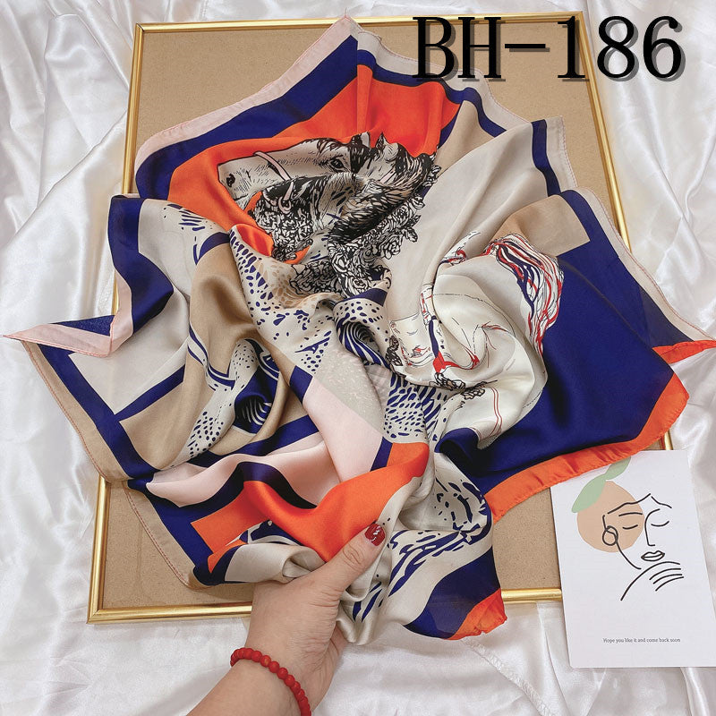 Wholesale Hangzhou Silk Spring Autumn f Women' s Shawl f 70cm Square f Gift Silk