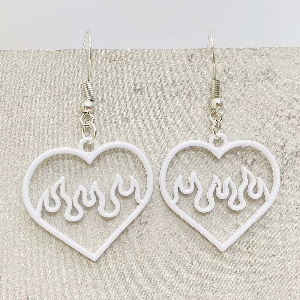 Wholesale  Openwork Heart Stud Earrings Heart Earrings