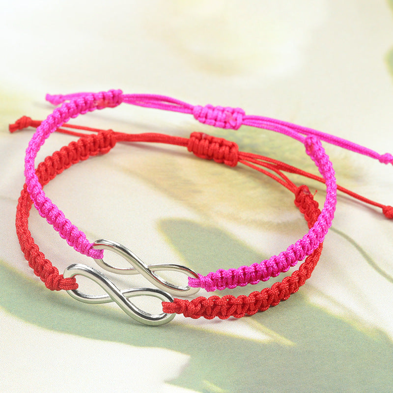 Wholesale  8-character Lucky Hand Rope Hand-woven Bracelet