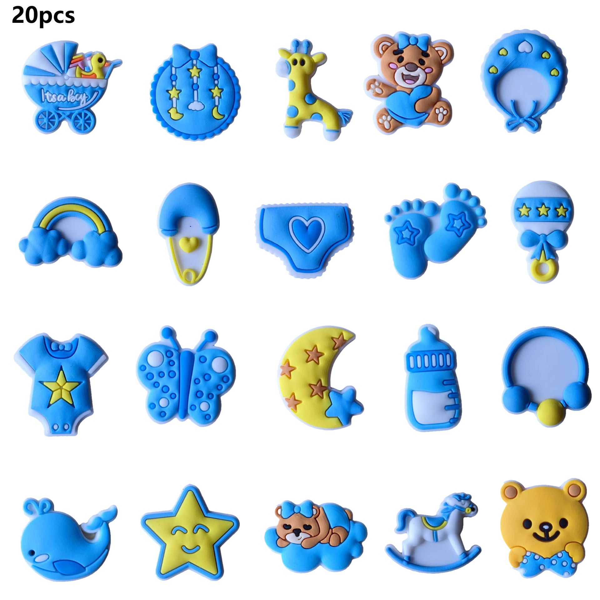 Wholesale 20pcs PVC Cave Shoes Accessories