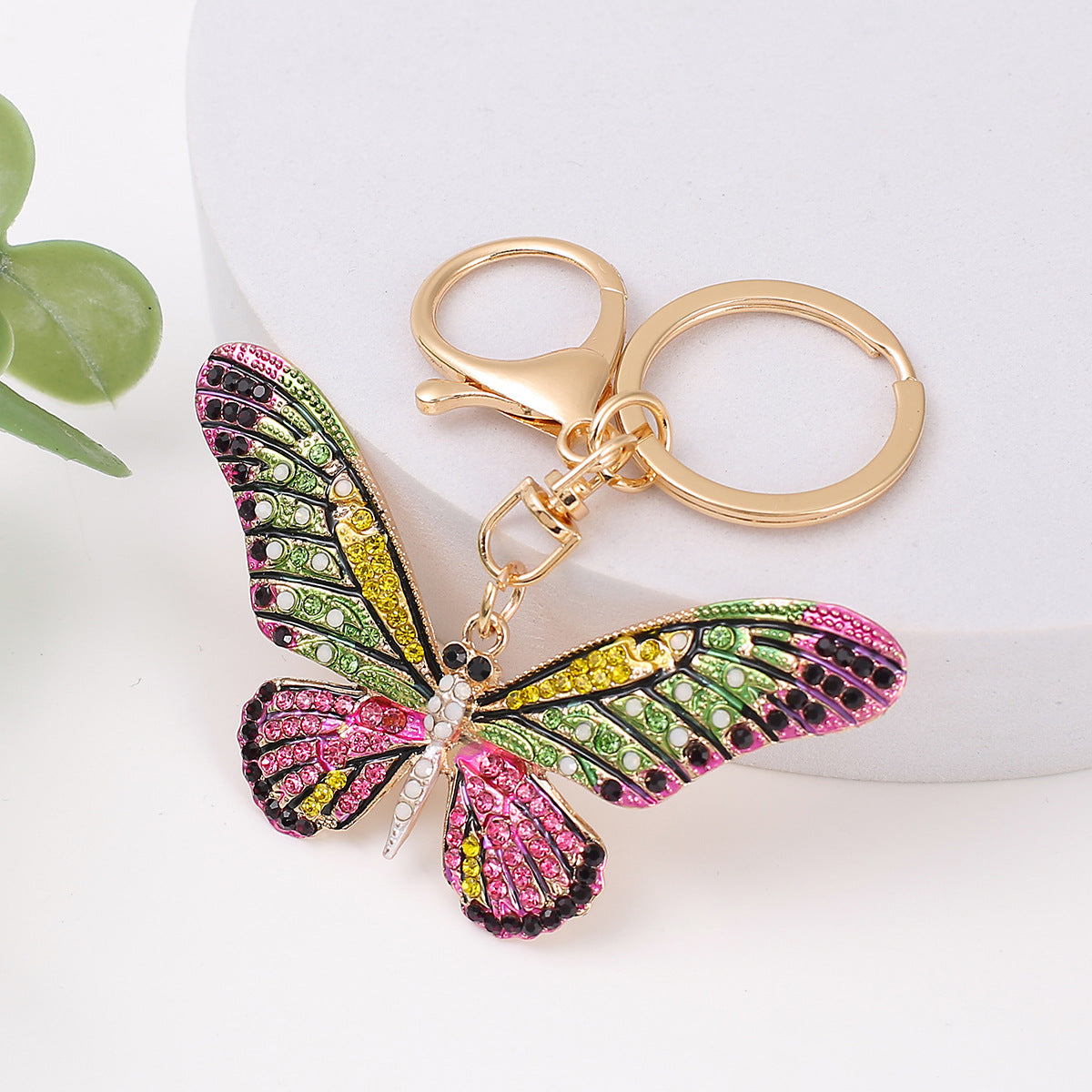 Wholesale Colorful Rhinestone Keychains ACC-KC-YuanFei001
