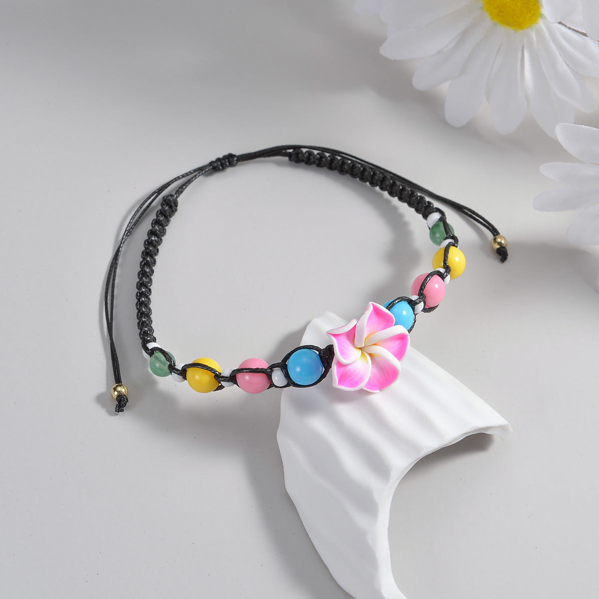 Wholesale  cherry blossom shell anklet