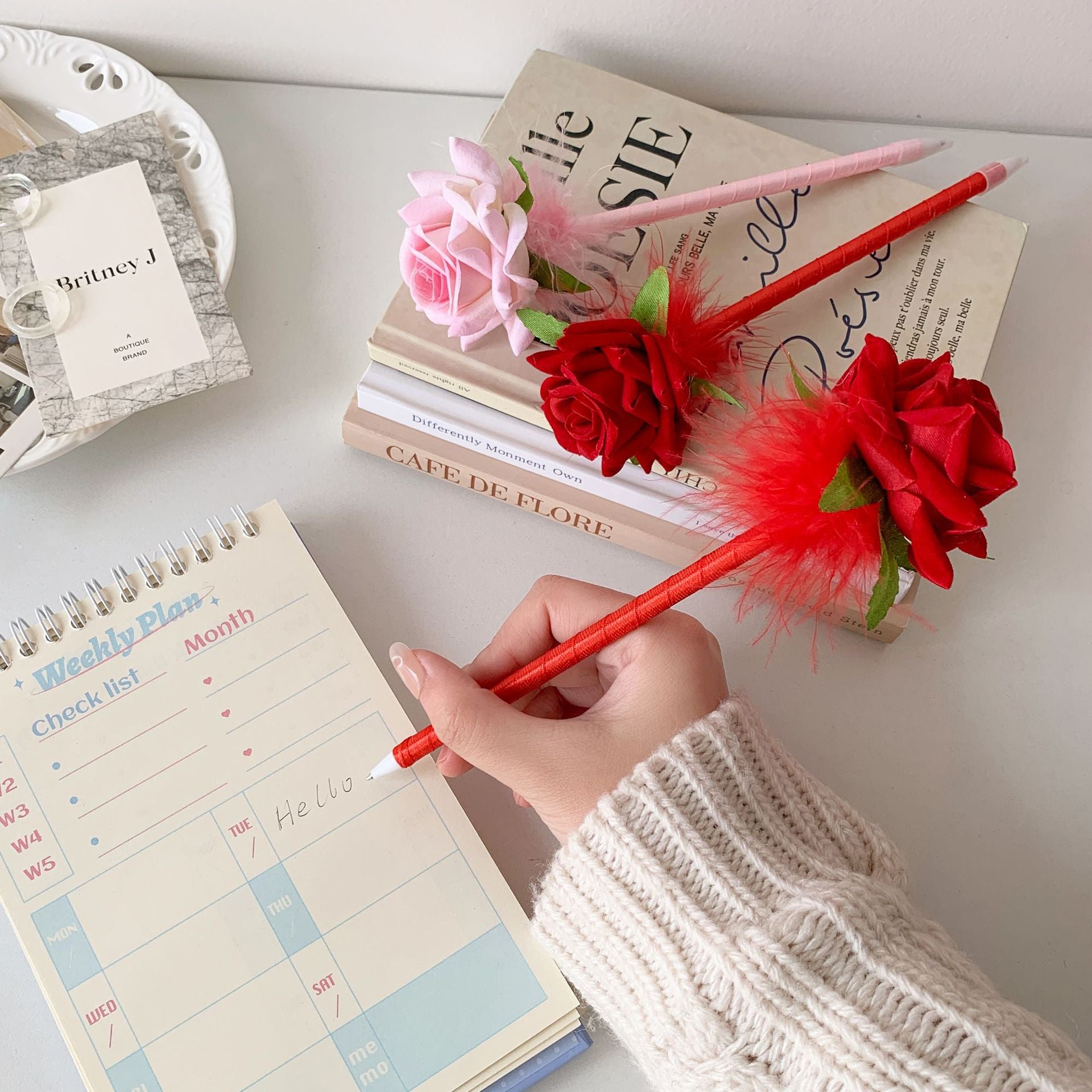 Wholesale  rose gift pen creative fun ballpoint pen