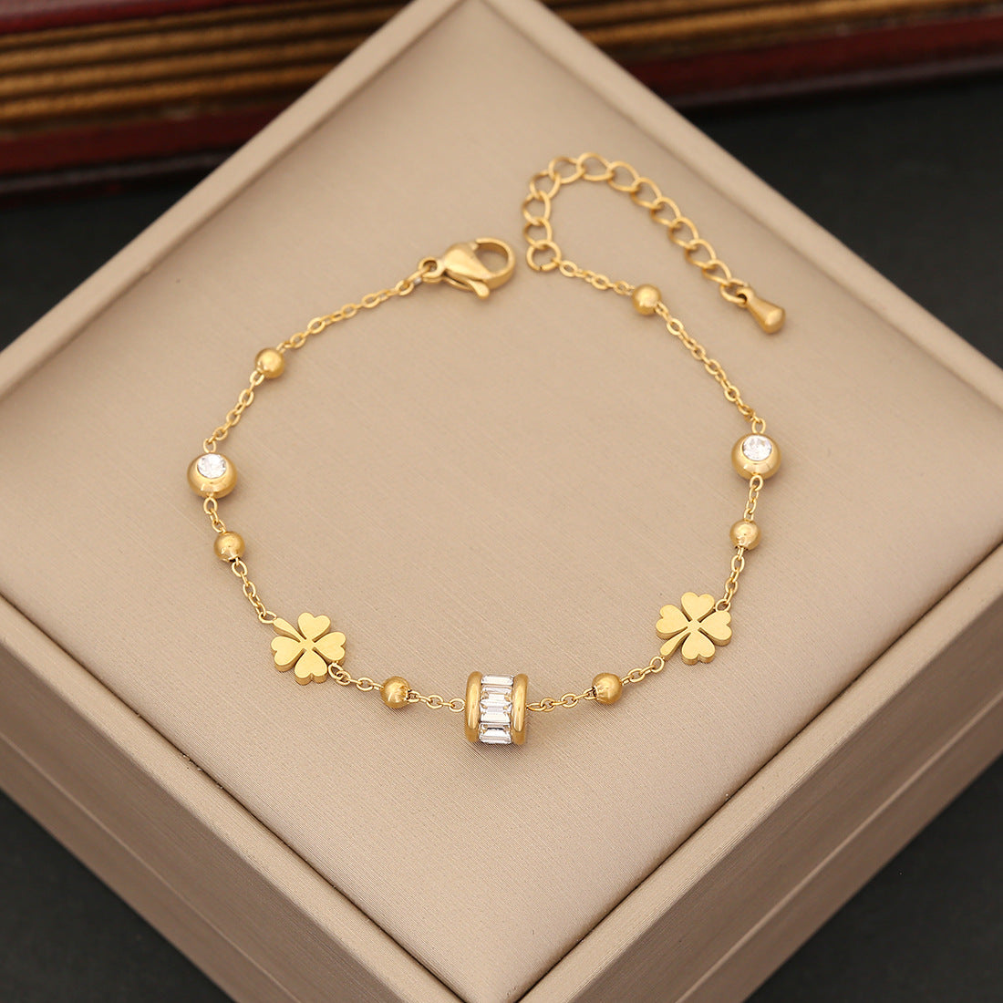 Wholesale Light Luxury Bracelet Butterfly Love Stainless Steel Bracelets ACC-BT-BingMeng001