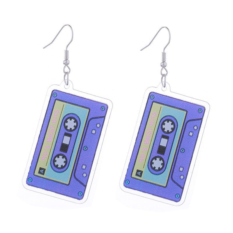 Wholesale Simple Fashion Acrylic Printed Earrings ACC-ES-CT032