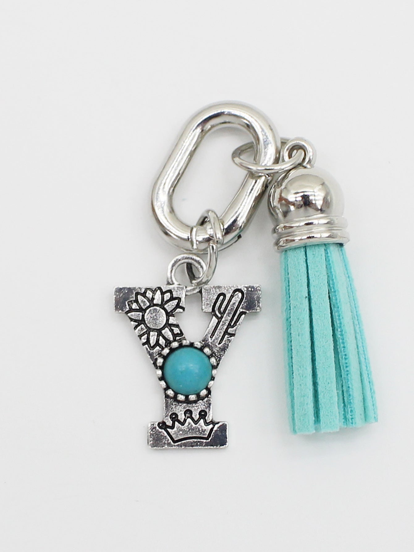 Wholesale New Ethnic Style Turquoise 26-Letter Tassel Shoe Bag Pendant Jewelry