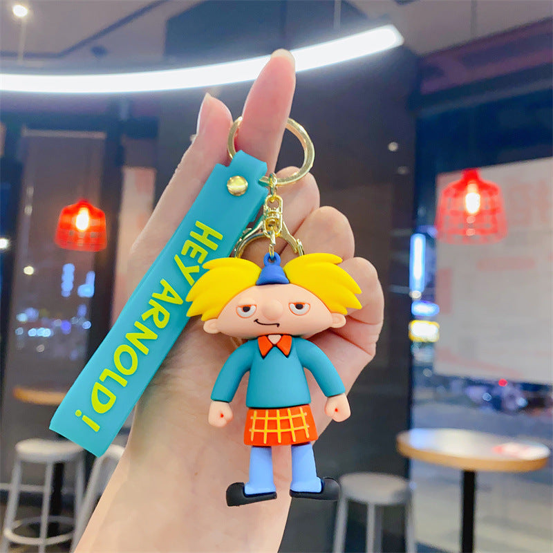 Wholesale Cute cartoon silicone keychain