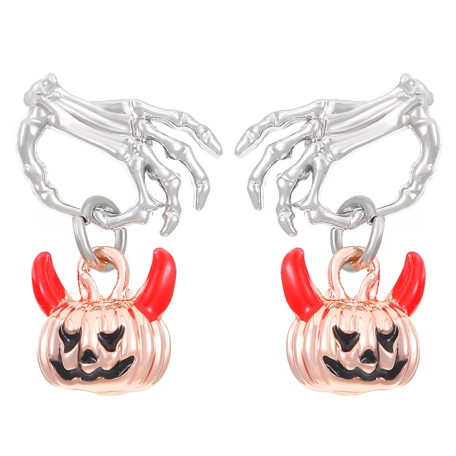Wholesale  Ghost Hand Pumpkin Skull Earrings Alloy Electroplated Trendy Jewelry Accessory for Women Party Wear