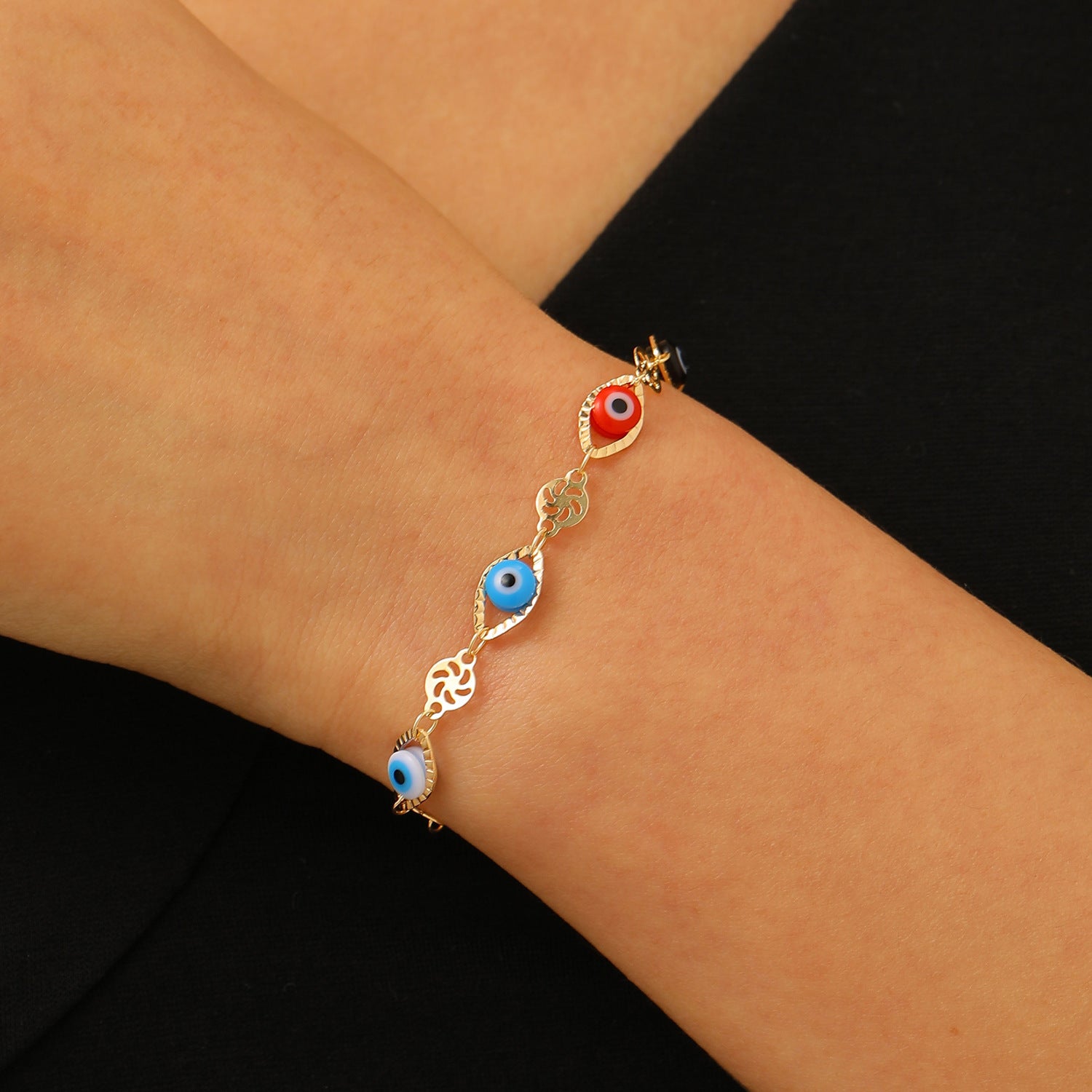 Wholesale  Color Love Bracelet Necklace Personalized Alloy Heart-shaped Dopamine Bracelet