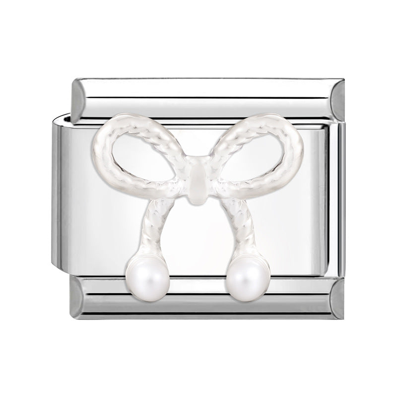 Wholesale Italian Charm Bracelet 9mm DIY Splicing Creative Pattern Stainless Steel Composable Bracelet