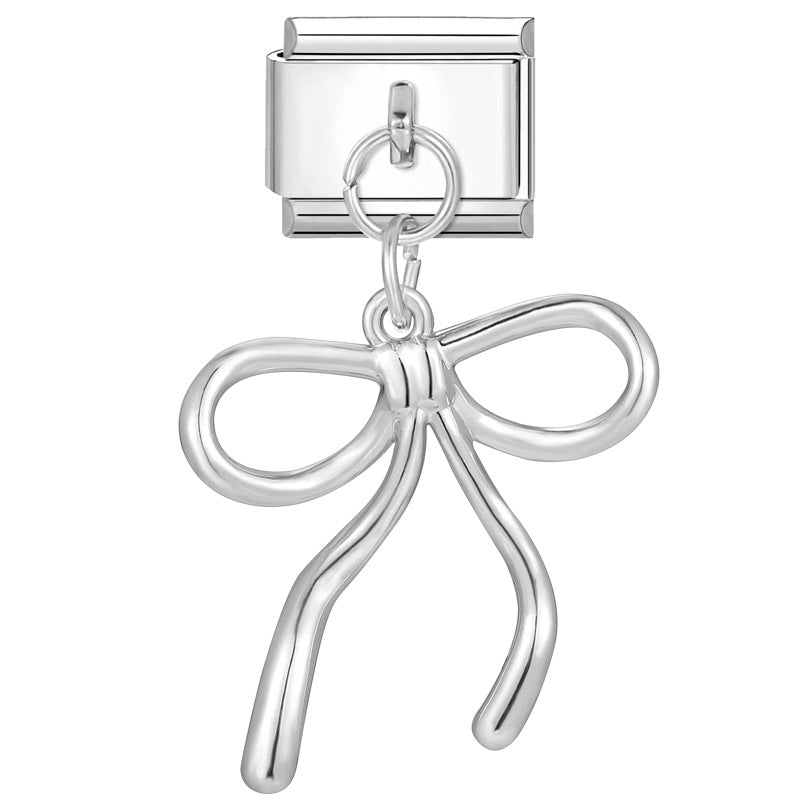 Wholesale Italian Charm Bracelet 9mm DIY Splicing Heart Pendant Stainless Steel Composable Bracelet