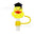 Wholesale  10pcs 10mm Little Yellow Duck Cartoon Cute Duck PVC Soft Straw Tube Cap