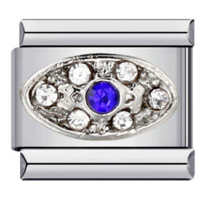 Wholesale Italian Charm Bracelet 9mm DIY Splicing Removable Devil Eye Stainless Steel Composable Bracelet