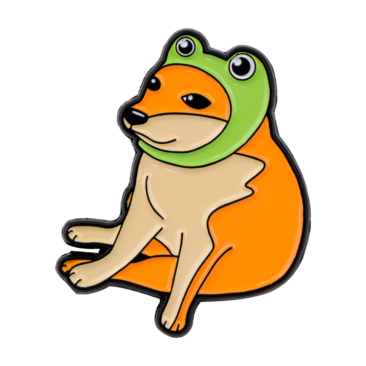 Wholesale Black cat Shiba Inu frog animal cartoon brooch