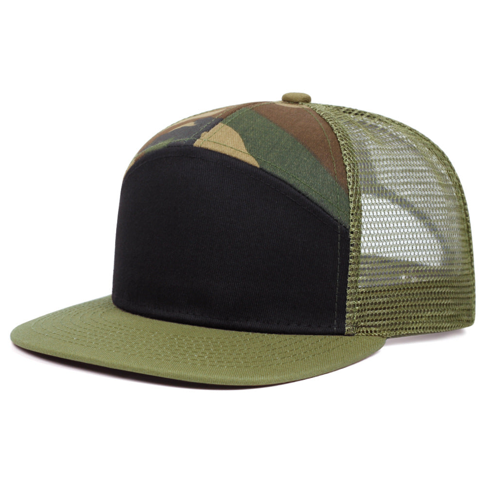 Wholesale Seven-panel Stitching Plain Baseball Cap ACC-HT-JingKun002
