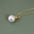 Wholesale 18k gold necklace micro inlaid zircon pearl necklace
