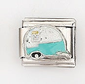 Wholesale 5pcs Italian Charm Bracelet 9mm DIY Splicing Car and Ship Series Stainless Steel Composable Bracelet