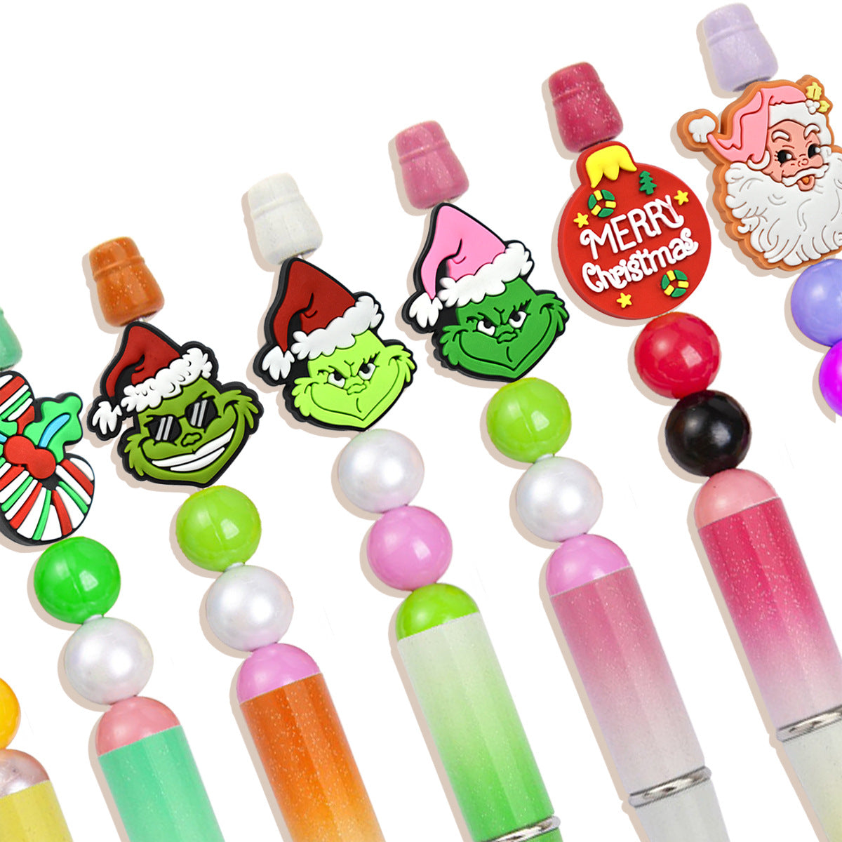Wholesale Random 100pcs PVC Christmas Soft Focal Beads ACC-BDS-RYY001