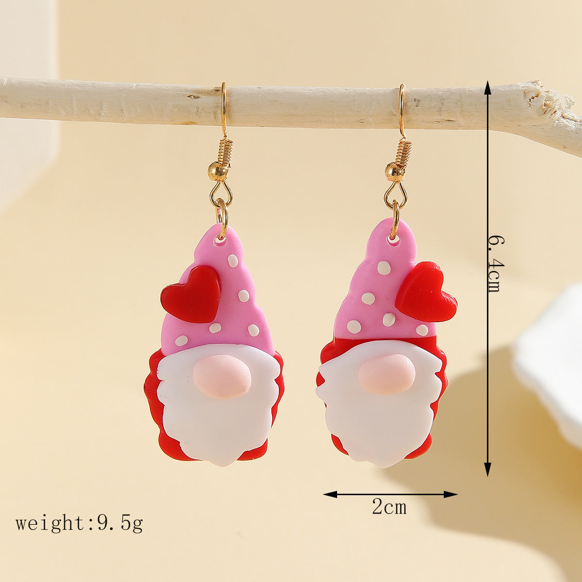 Wholesale Christmas  polymer clay red  soft clay earrings