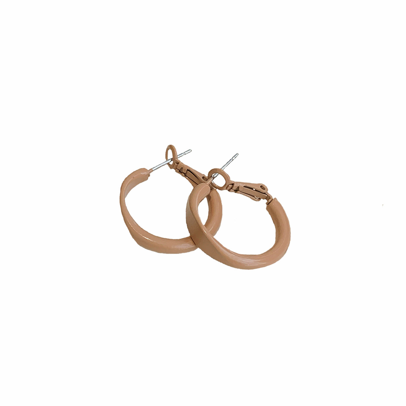 Wholesale retro encora red heart circle large earrings female silver needle