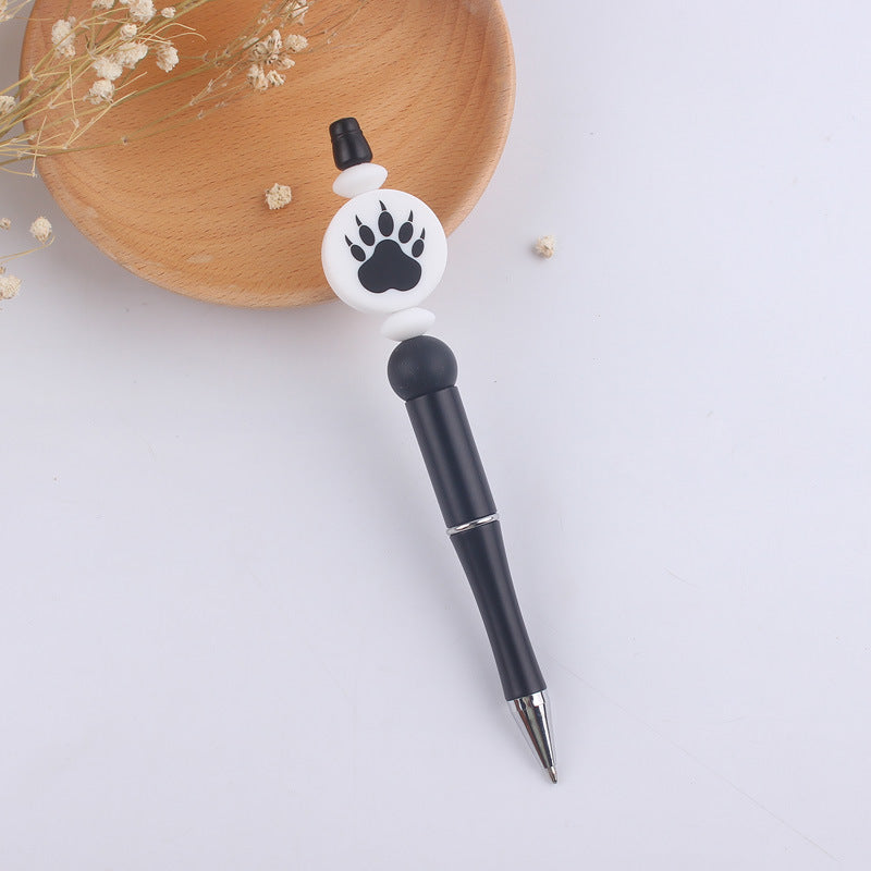 Wholesale  beaded pen creative cartoon love animal teether beaded pen