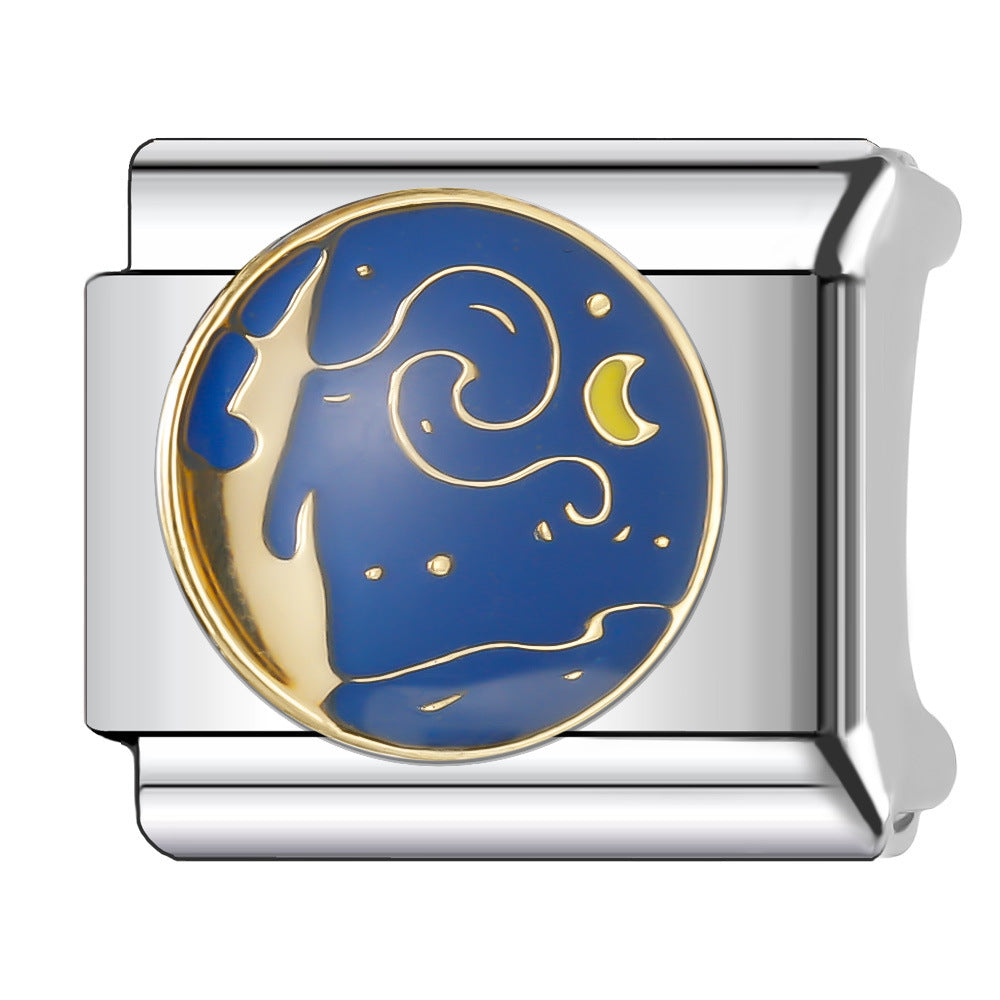 Wholesale Italian Charm Bracelet 9mm DIY Splicing Cute Creative Stainless Steel Composable Bracelet