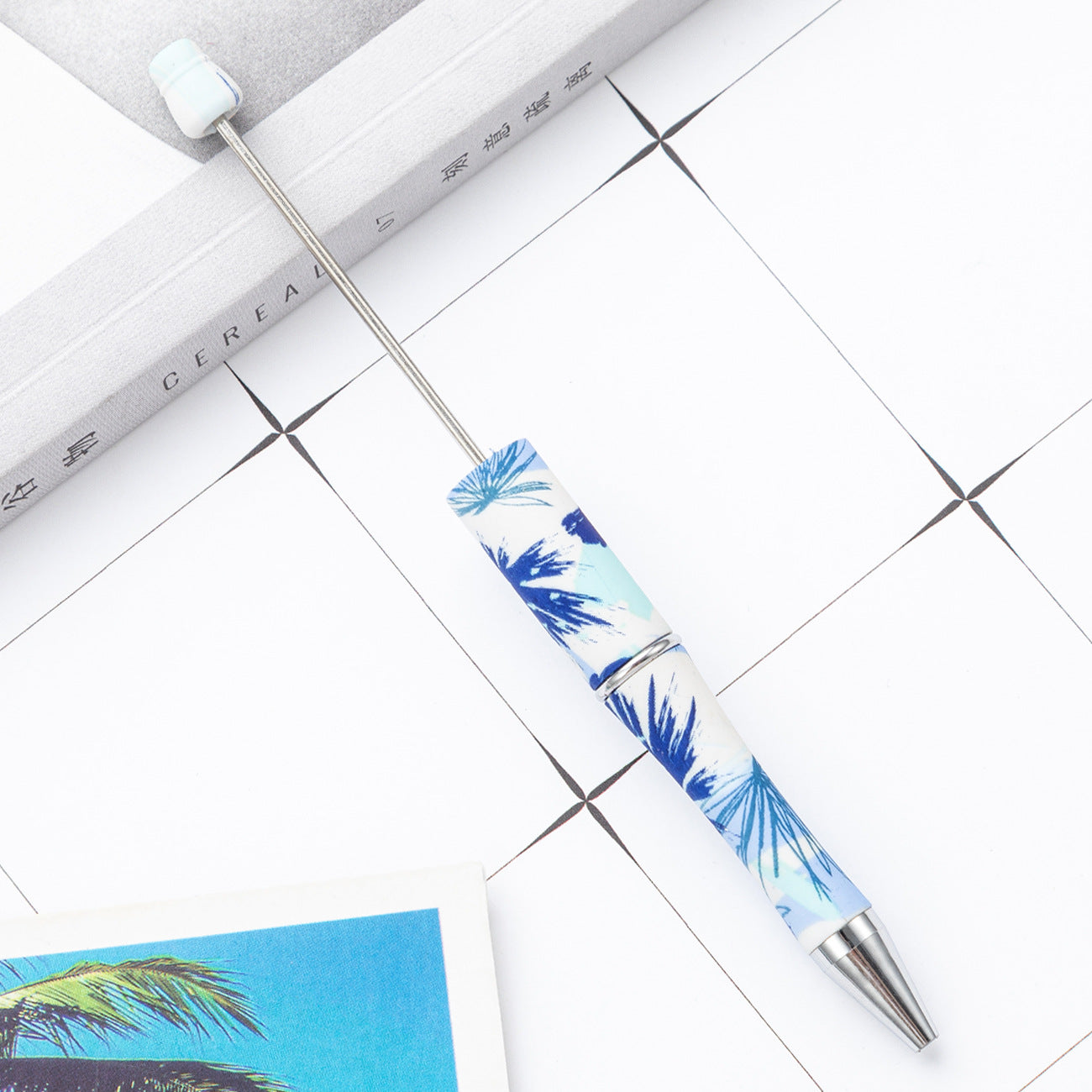 Wholesale Beadable Pens Cow Print Leopard Print Christmas Plastic Pen DIY for Beaded