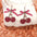Wholesale Valentine's Day Bow Cherry Cartoon Wooden Earrings