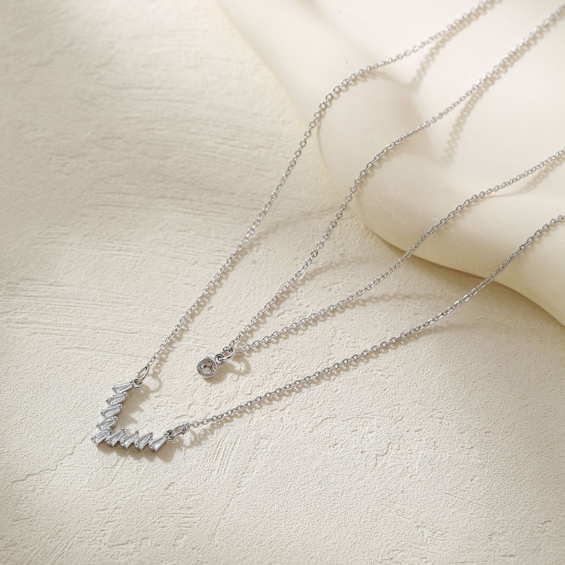 Wholesale Gold and Silver Two-color Necklace