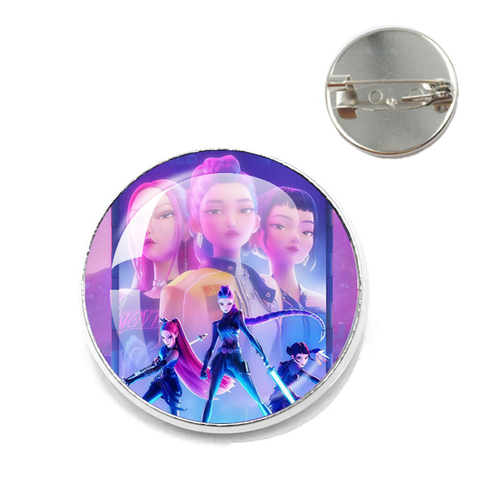 Wholesale  Kpop Time Gemstone Brooch  ACCVIP
