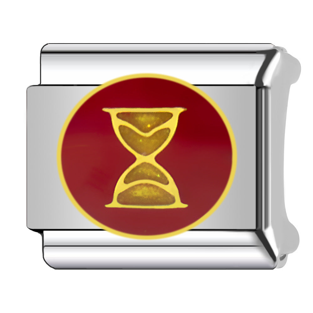 Wholesale 9mm Italian Charm Starter Bracelets DIY square Single Section Creative Stainless Steel Composable Bracelet