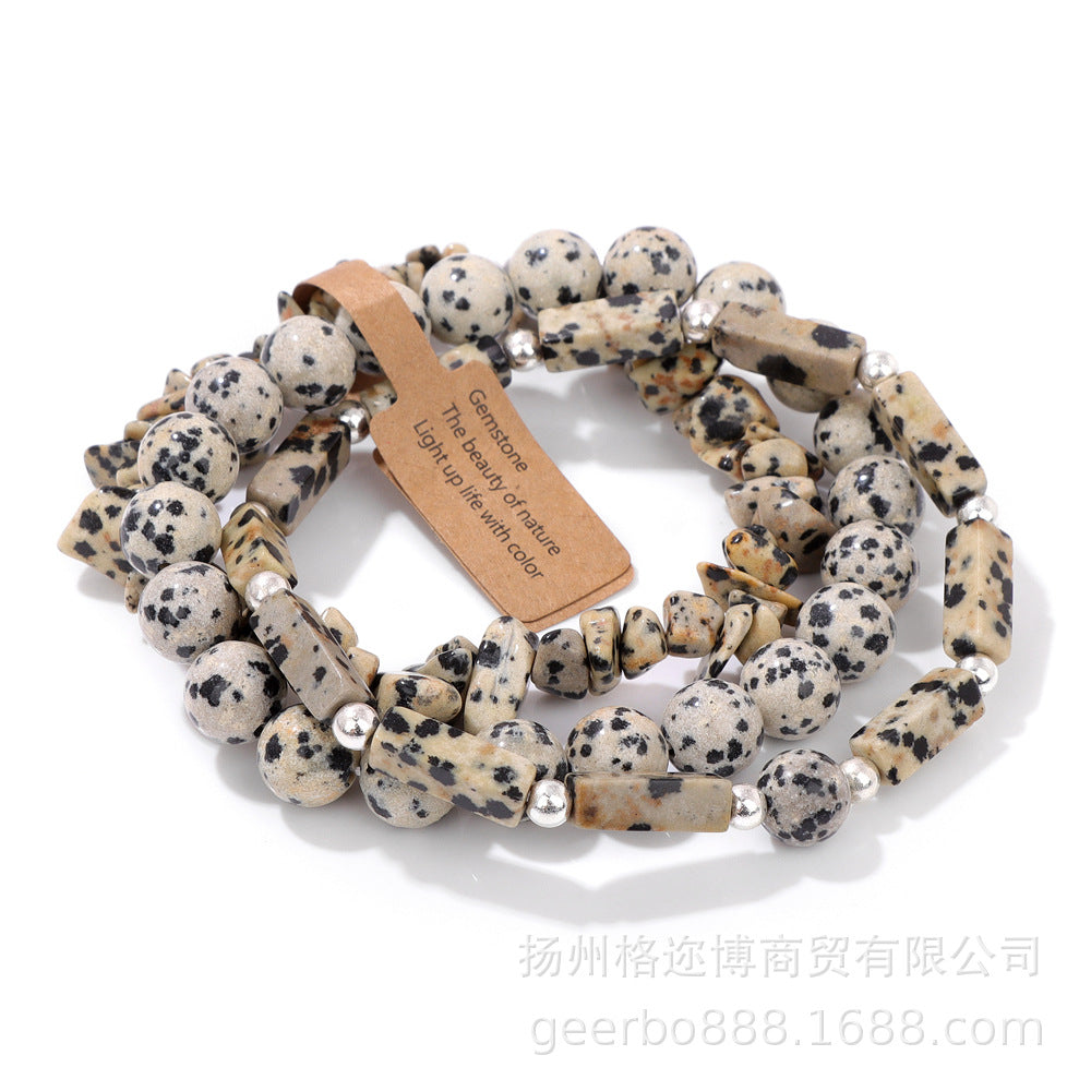 Wholesale Vintage Multi-layer Natural Stone Crystal Bracelets ACC-BT-GEB012