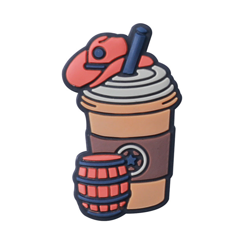 Wholesale 20pcs Book Coffee Cup Silicone Focal Beads DIY Beading Accessories ACC-BDS-RongFa011